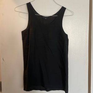 Theory top with silky material front and cotton back